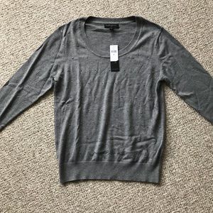 Banana Republic beaded gray sweater